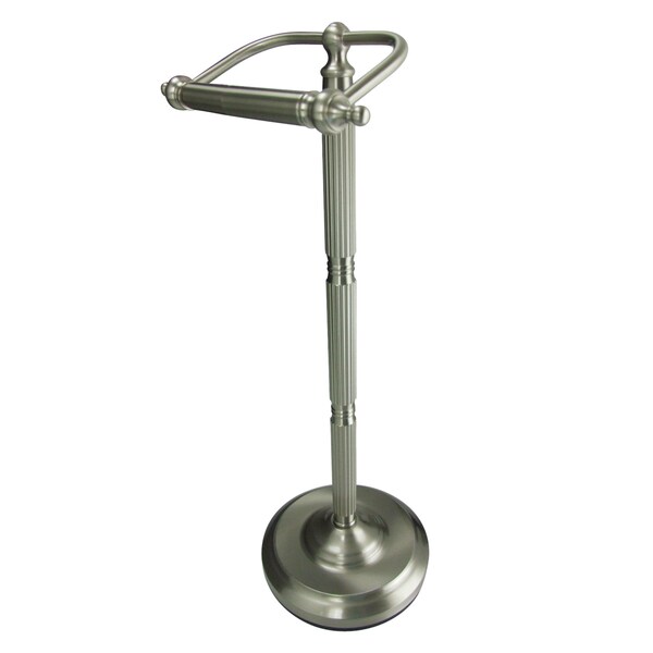 Georgian Freestanding Toilet Paper Holder, Brushed Nickel
